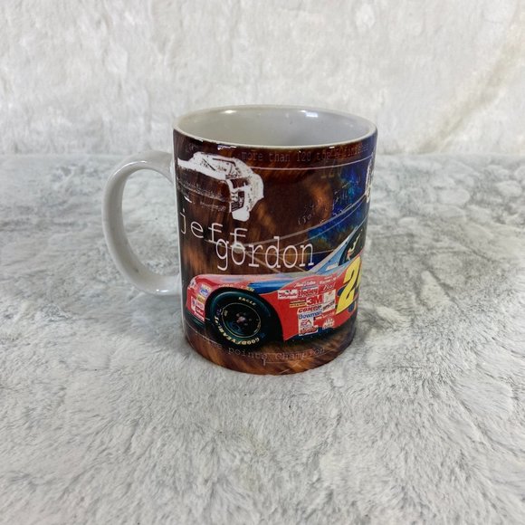 Vintage Jeff Gordon #24 Dupont White Mug - Picture 2 of 8